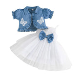 Infant Girl Tulle Dress Cardigan Clothes Set