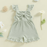 Toddler Baby Girls Striped Summer Jumpsuits
