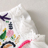 Toddler Cotton Embroidery Dresses