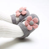 Baby Girl First Walker Flower Shoes