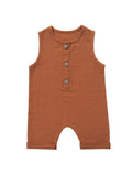 Sleeveless Baby Boy Cotton Jumpsuits