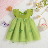 Baby Girl Green Butterfly Dress 0-3 Years