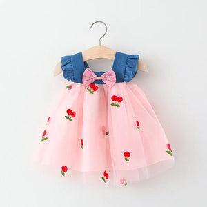 Baby Princess Cherry Dress 0-3 Years