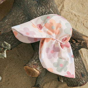 Baby Girls Long Sleeve Swimsuit Caps Beachwear