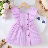 Newborn Baby Girl Purple Summer Dress