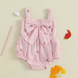 Baby Girl Pink Watermelon Summer Rompers