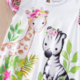 Newborn Baby Girl Soft Animal Jumpsuit