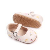 Baby Girls Embroidery Flower Shoes