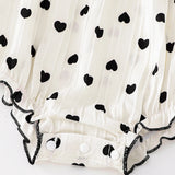 Newborn Baby Girl White Rompers + Hat