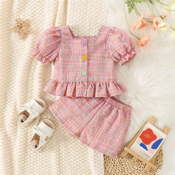 Baby Girl Toddler Cotton Clothes Set