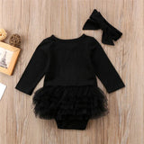 Baby Girls Romper Tutu + Headband