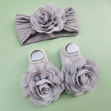 Newborn Baby Socks Headband Set