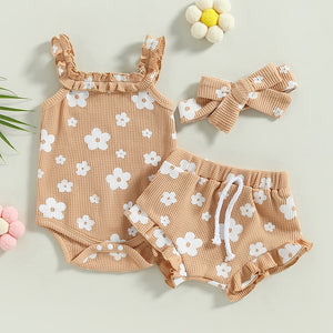 Newborn Baby Girls 3Pcs Summer Outfits