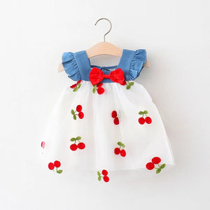 Baby Princess Cherry Dress 0-3 Years