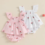 Baby Girl Cherry Summer Outfit