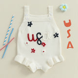 Baby Girl Knit Embroidery Rompers