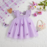 Baby Girl Lavender Butterfly Dress 0-3 Years