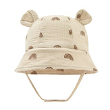 Rainbow Cotton Baby Summer Hats 3-12M