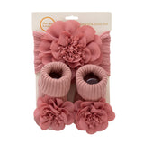 Flower Baby Headbands Socks