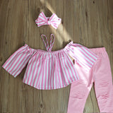 3pcs Sweet Girl Clothes Set 1-7Y-Elite Outlet Store