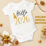 Hello 2026 Newborn Baby Rompers