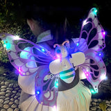 Toddler Kids Electric Moving Light Fairy Wings
