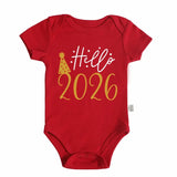 Hello 2026 Newborn Baby Rompers