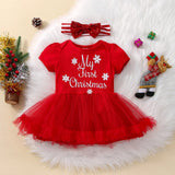 Christmas Newborn Infant Baby Girls Outfit