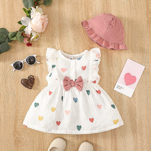 Newborn Baby Girl Lovely Dress With Hat