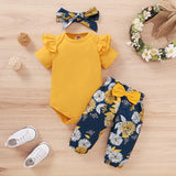 Baby Girls Cute Floral Clothing Set