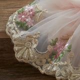 Baby Girls Embroidery Tulle Romper Dress Headband