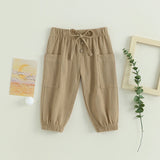 Baby Toddler Boys Girls Cotton Linen Pants