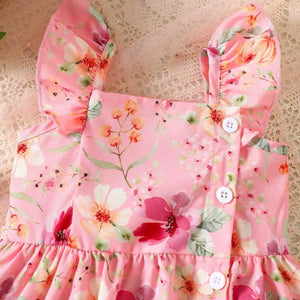 Adorable Baby Girl Pink Dress + Headband