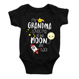 Newborn Baby Onesies My Grandma Loves Me