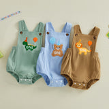 Baby Boy Birthday Embroidery Rompers