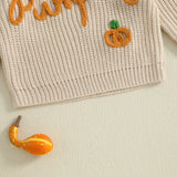 Autumn Halloween Infant Baby Embroidery Sweater