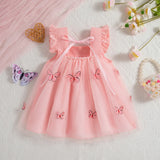 Baby Girl Pink Butterfly Dress 0-3 Years