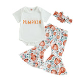 Baby Girls Mama's Pumpkin Halloween Clothes Set