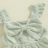 Toddler Baby Girls Striped Summer Jumpsuits