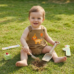 Baby Boy Birthday Embroidery Rompers