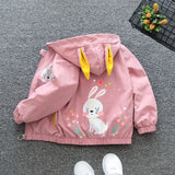 Baby Girls Toddler Rabbit Windbreaker Coat