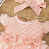 Baby Girls Butterfly Dress + Headband-Elite Outlet Store