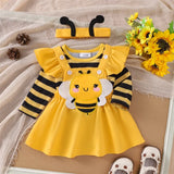 Newborn Baby Girl Halloween Bee Clothes Set