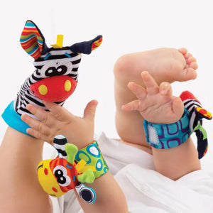 4pcs Infant Baby Wrist Rattle and Foot Socks-Elite Outlet Store