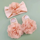 Newborn Baby Socks Headband Set