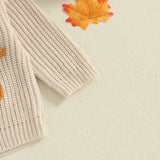 Autumn Halloween Infant Baby Embroidery Sweater