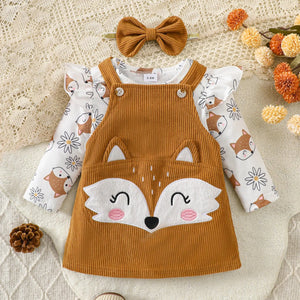 Baby Girls Fox Clothes Set