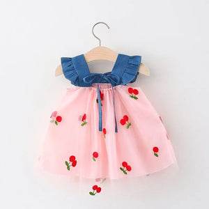 Baby Princess Cherry Dress 0-3 Years