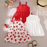 Newborn Baby Girl Summer Dresses 3 Pcs