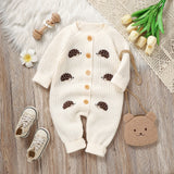 Baby Knitted Winter Hedgehog Jumpsuits